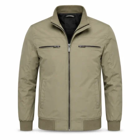 Classic Zipper Bomber Jacket