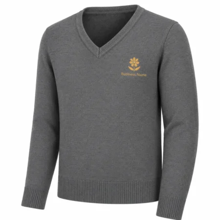 Grey Core Corporate Pullover