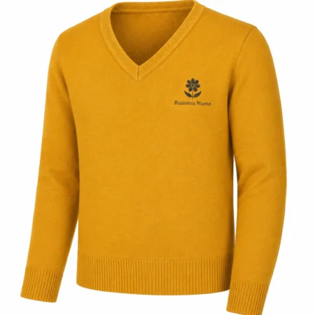 Mustard Yellow V-Neck Sweater