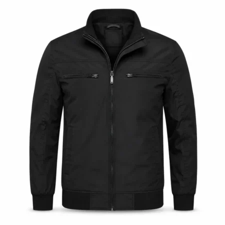 Vintage Zipper Bomber Jacket