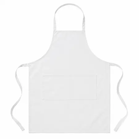 White Apron with Customized Logo