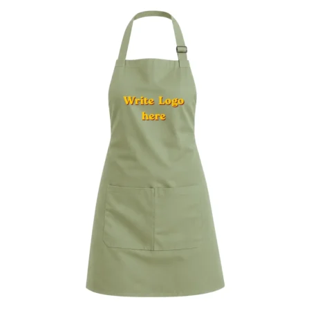 White Apron with Customized Logo