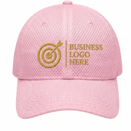 Custom logo Airy Mesh Baseball Cap pink