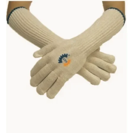 Custom Logo Long Cotton Safety Gloves for Industrial Use