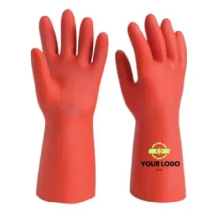 Custom Logo Red Rubber Gloves for Cleaning and Safety