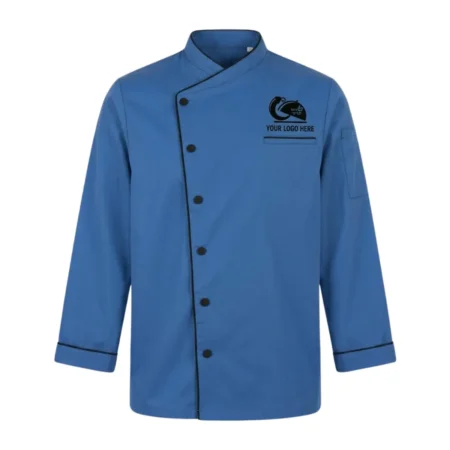 Dual Tone Executive Chef Coat Blue