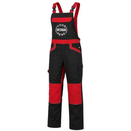DuraPro Red Black Workwear Dungaree
