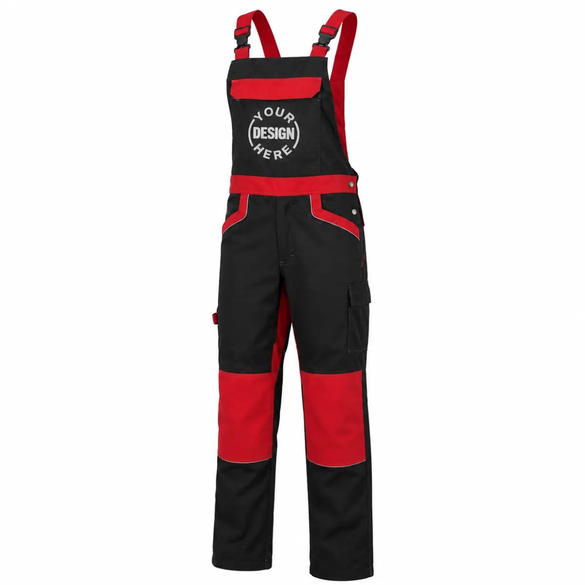 DuraPro Red Black Workwear Dungaree
