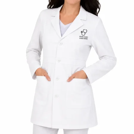 Executive Women's Lab Coat White – Professional Fit