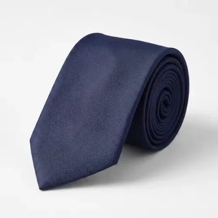 Personalized Solid Navy Blue Formal Tie
