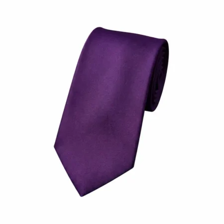 Personalized Solid Purple Formal Tie