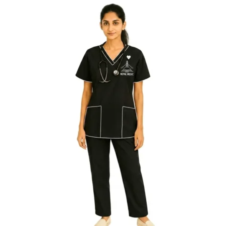 Women's Mock Wrap Scrub Top