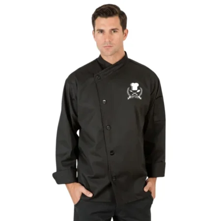 CrimsonCraft Executive Chef Coat - Black